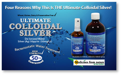 Ultimate Colloidal Silver 500ml /1ltr by Medicines from Nature ( High ...